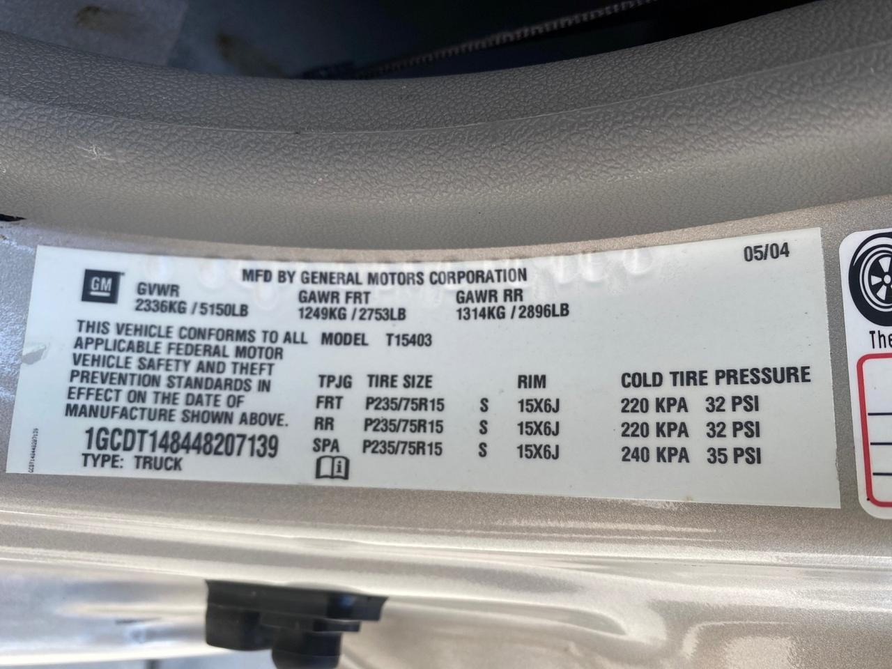 2004 Chevrolet Colorado LS Z85 LOW MILES 37,582 4WD Pompano Beach FL