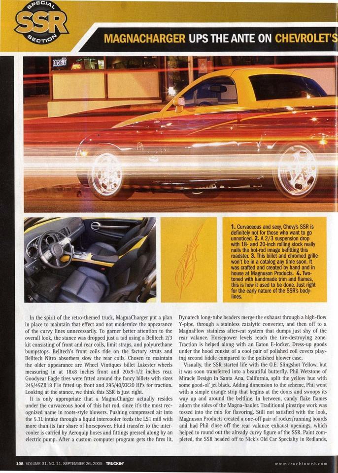 2004 Chevrolet SSR Supercharged Owned by Jerry Magnuson Scottsdale AZ