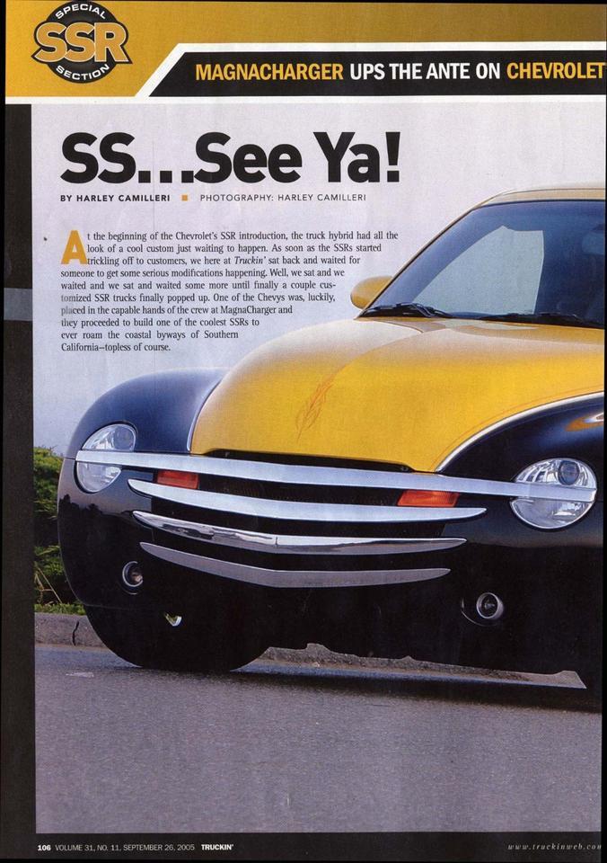 2004 Chevrolet SSR Supercharged Owned by Jerry Magnuson Scottsdale AZ