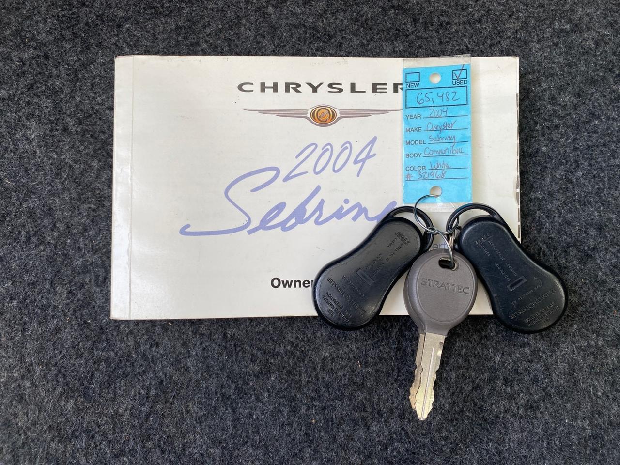 2004 Chrysler Sebring Limited LOW MILES 65,491 Pompano Beach FL