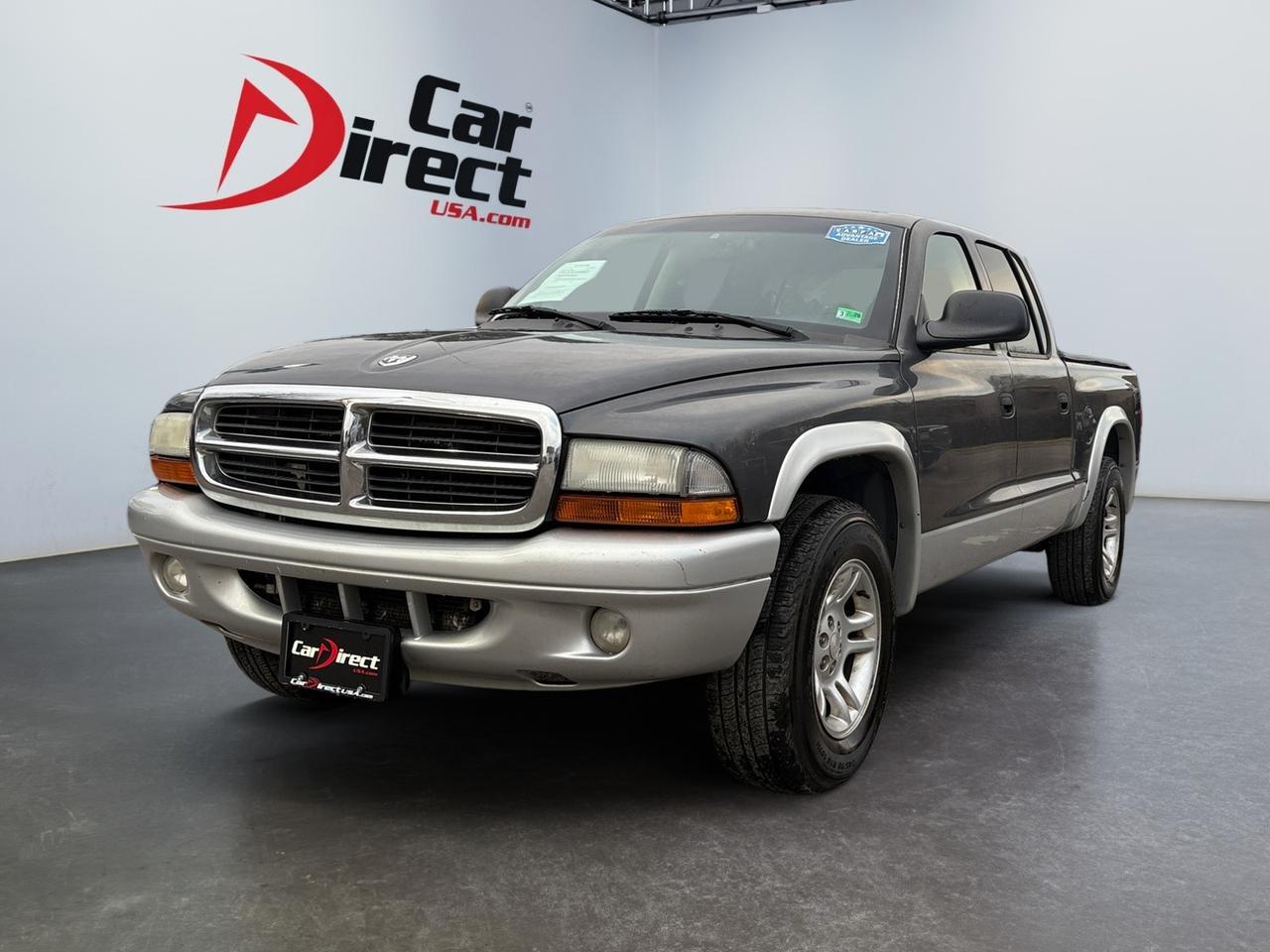 2004 Dodge Dakota SLT, BED LINER, REAR CORNER STEPS, SLIP FOLDING BENCH SEAT, LOW MILES FOR THIS TRUCK, CLEAN CAR FAX, COME SEE THIS TRUCK TODAY!