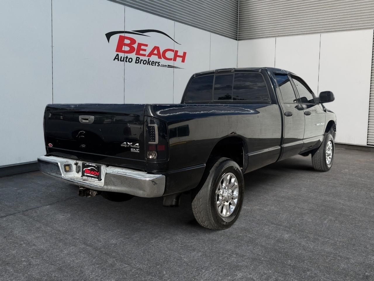 2004 Dodge Ram 2500 SLT crew cab 4x4 5.9L CUMMINS DIESEL, AFTER MARKET RADIO, BLUETOOTH, LONG BED, TOW PACKAGE, SLIDING REAR WINDOW, POWER MIRRORS, ALL WEATHER FLOOR MATS, LOW MILES! Norfolk VA