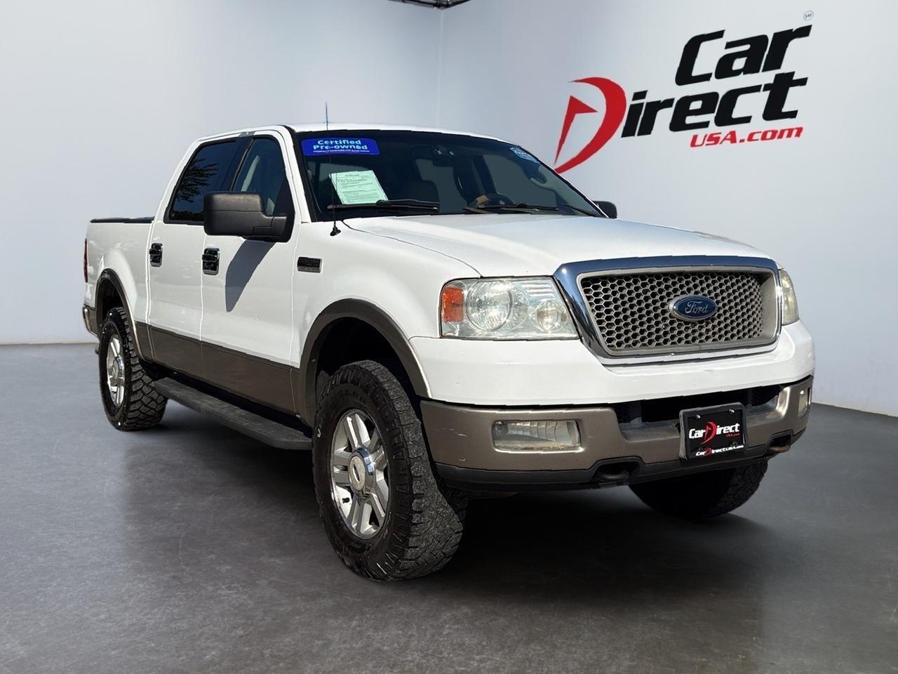 2004 Ford F-150 XLT, RUNNING BOARDS, TOW PACKAGE, REAR POWER SLIDING WINDOW, SUNROOF, SYNC BLUETOOTH, POWER SEATS, TINTED WINDOWS, CLEAN CARFAX, LOW MILES, THIS TRUCK IS STILL READY TO RIDE!