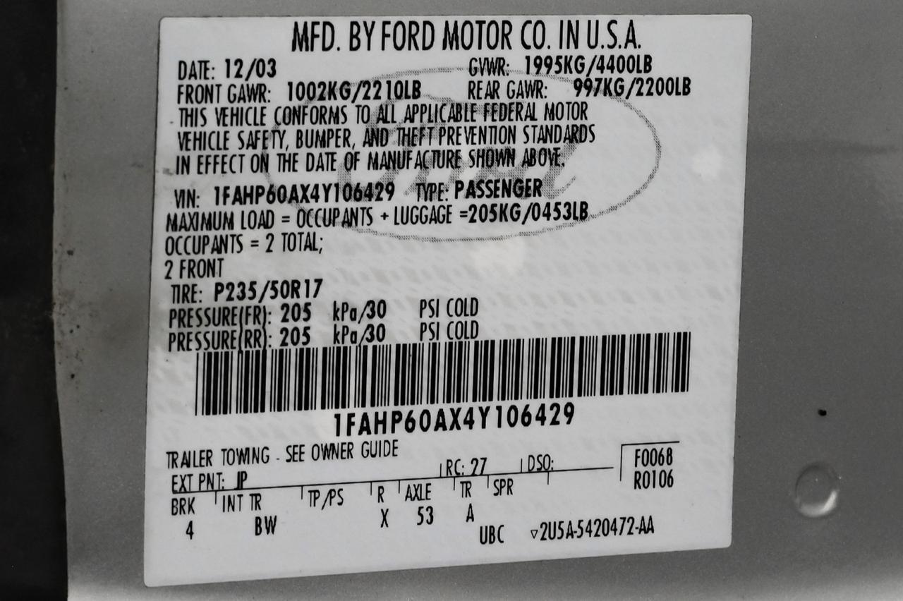 2004 Ford Thunderbird DELUXE AUTOMATIC LEATHER SEATS LEATHER STEERING WHEEL CRUISE CONTROL ALLOY Carrollton TX