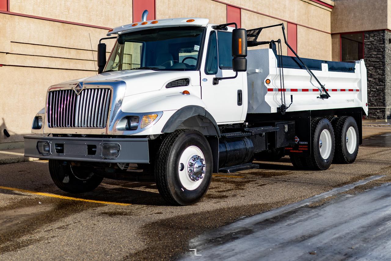 2004 International 7500 Dump Truck Day Cab Heavy Specs Tandem Axle Diesel Red Deer AB