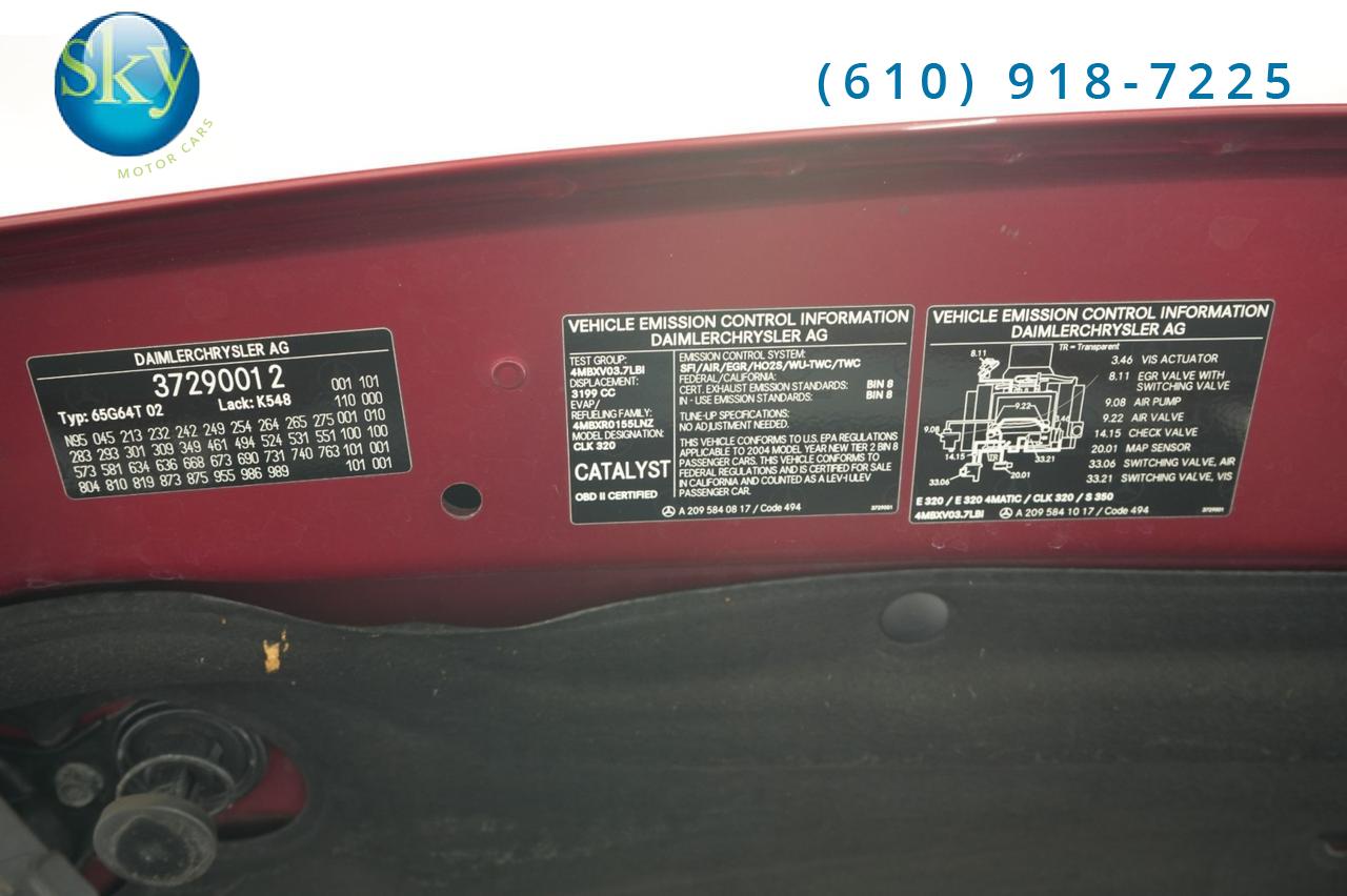 2004 Mercedes-Benz CLK-Class Cabriolet 3.2L West Chester PA