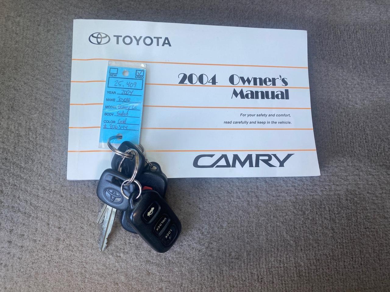 2004 Toyota Camry LE LOW MILES 25,414 ACTUAL Pompano Beach FL