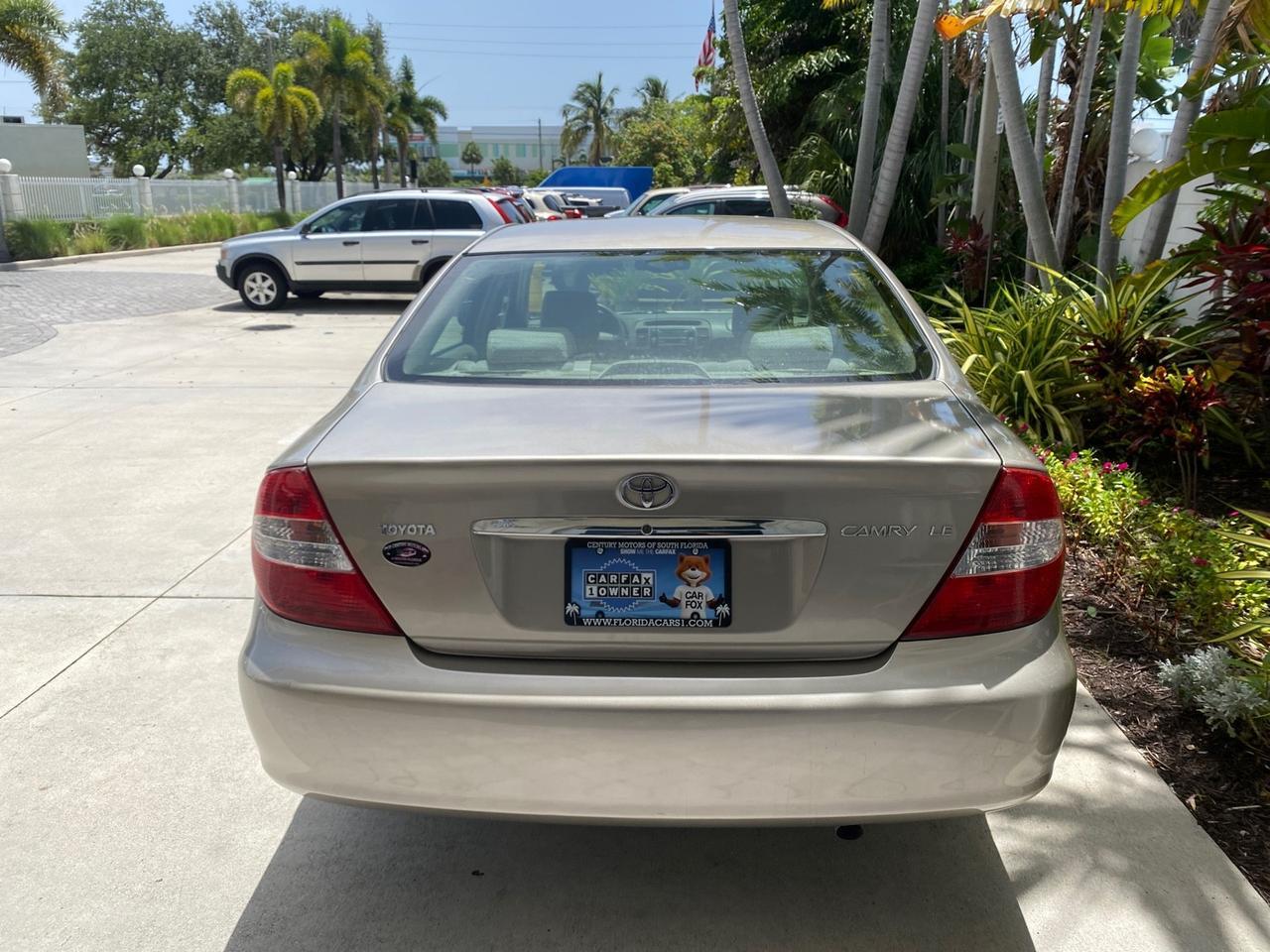 2004 Toyota Camry LE LOW MILES 58,925 1 OWNER Pompano Beach FL