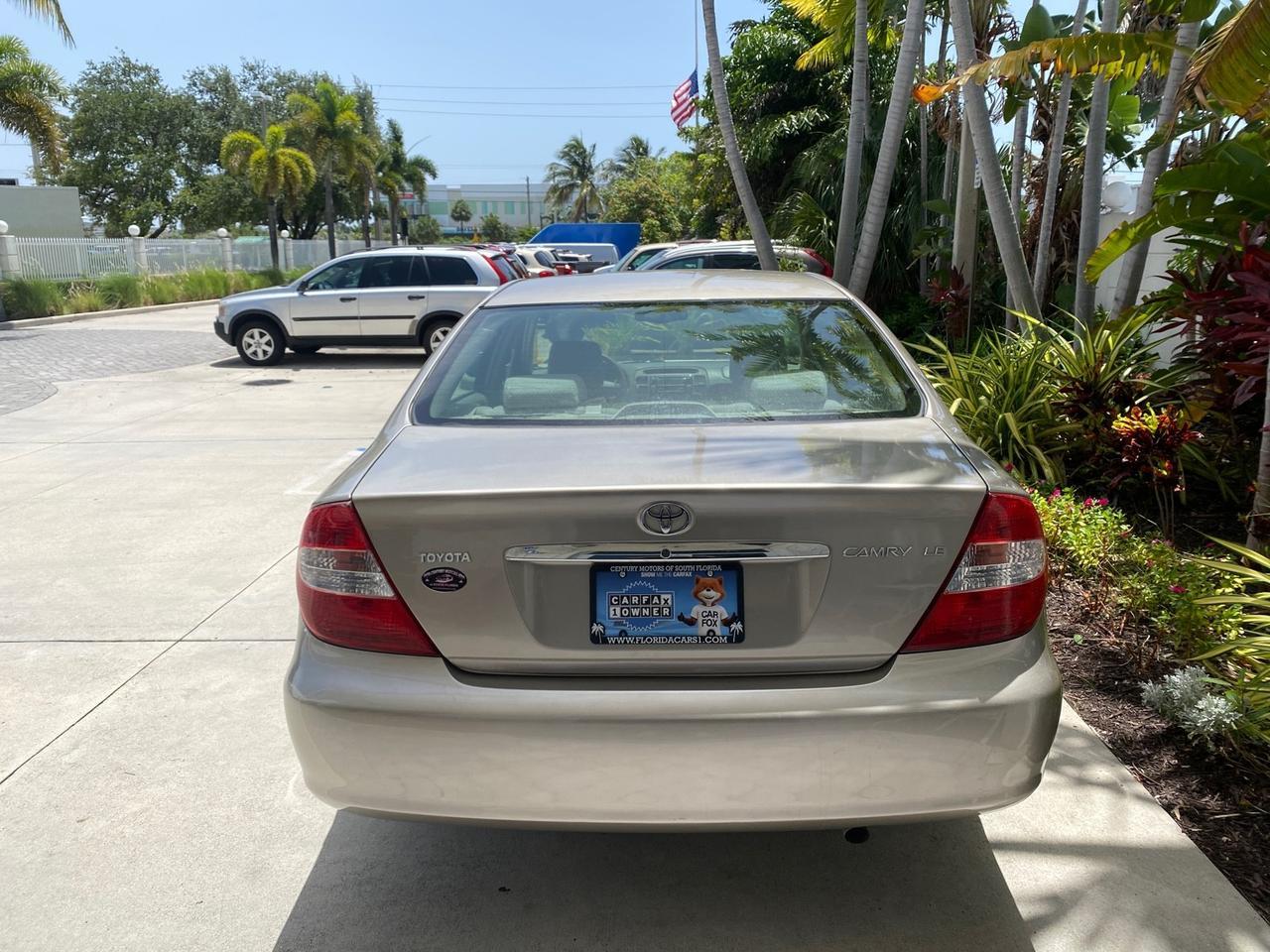 2004 Toyota Camry LE LOW MILES 58,925 1 OWNER Pompano Beach FL