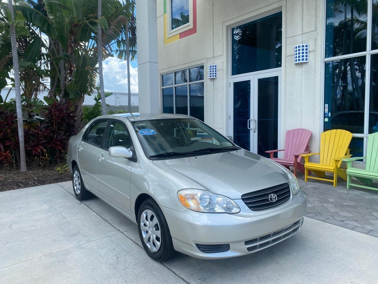 2004 Toyota Corolla LE LOW MILES 47,436 Pompano Beach FL