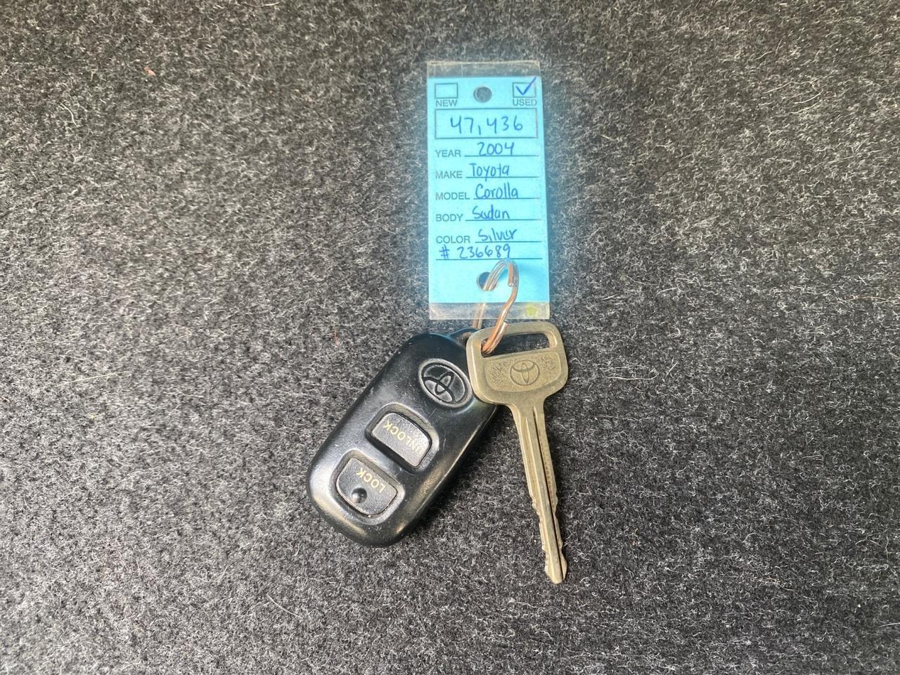 2004 Toyota Corolla LE LOW MILES 47,436 Pompano Beach FL