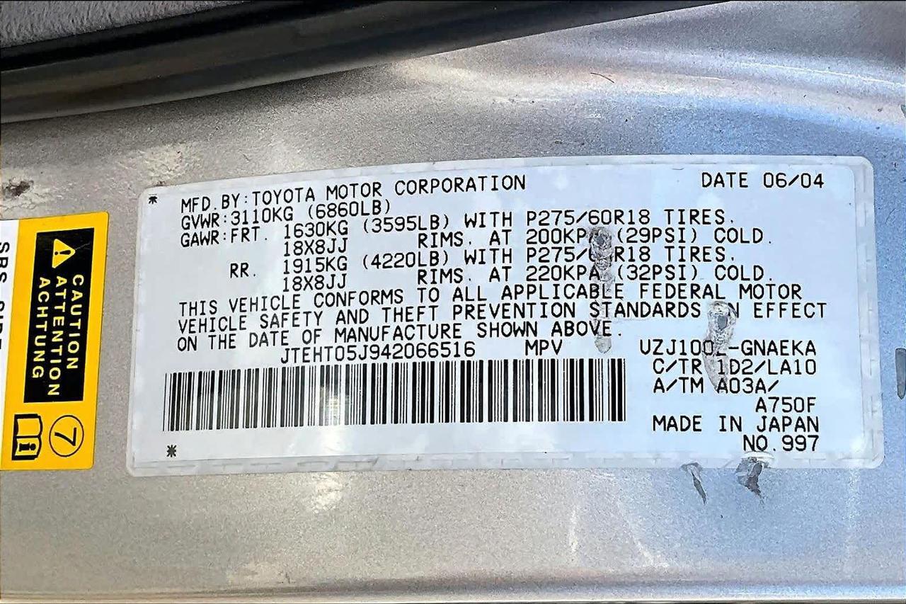 2004 Toyota Land Cruiser Folsom CA