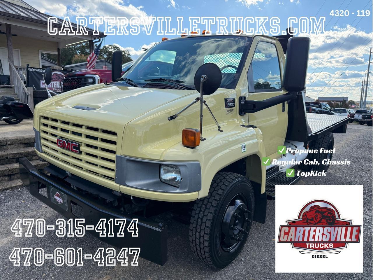 2004 gmc C4500 Topkick Truck - PROPAINE - FLATBED