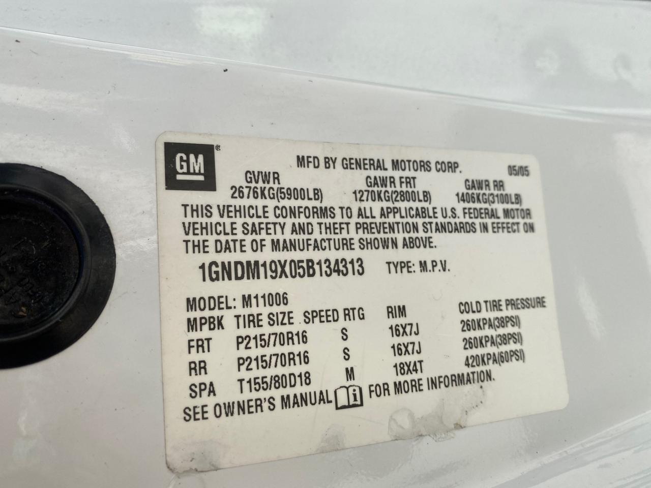 2005 Chevrolet Astro Passenger LT LOW MILES 67,376 1 OWNER Pompano Beach FL