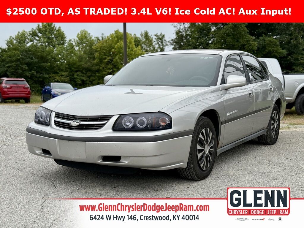 Lot - 2005 Chevy Impala, White, 4 Dr. Mileage 83,996, image size:1024x768
