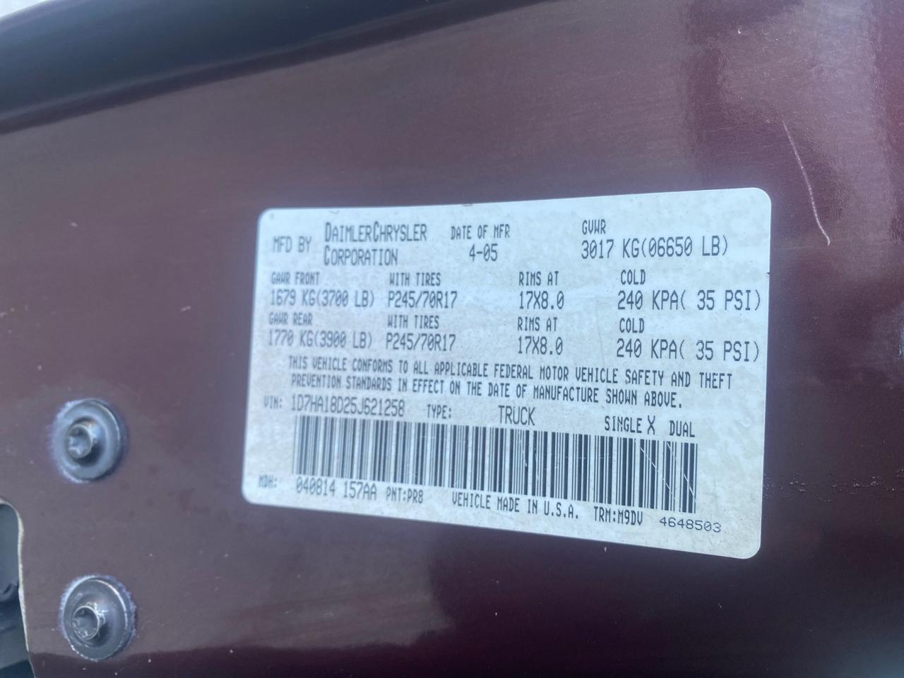 2005 Dodge Ram 1500 SLT 1 OWNER FL HEMI 5.7 V8 Pompano Beach FL