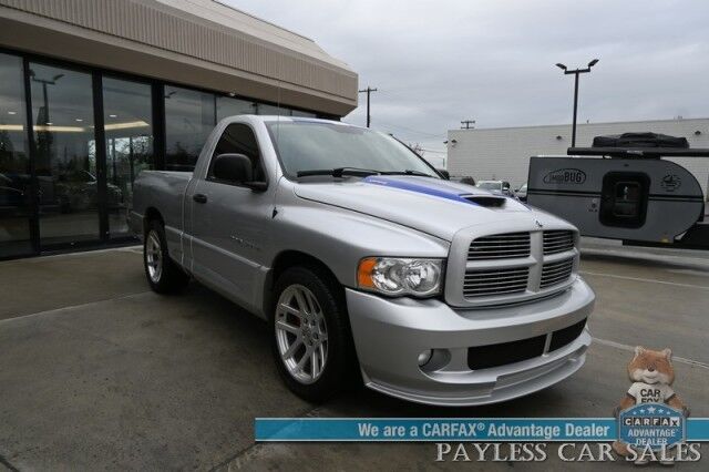 2005 Dodge Ram SRT-10 / Regular Cab / 6-Speed Manual / 8.3L Viper V10 / Power Suede & Leather Trimmed Bucket Seats / Alpine Radio / Focal Speakers / Bluetooth / Cruise Control / Keyless Entry / Only 63K Miles Anchorage AK