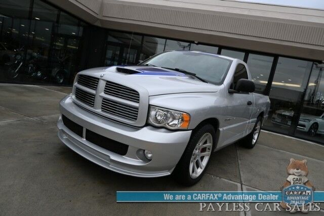 2005 Dodge Ram SRT-10 / Regular Cab / 6-Speed Manual / 8.3L Viper V10 / Power Suede & Leather Trimmed Bucket Seats / Alpine Radio / Focal Speakers / Bluetooth / Cruise Control / Keyless Entry / Only 63K Miles Anchorage AK