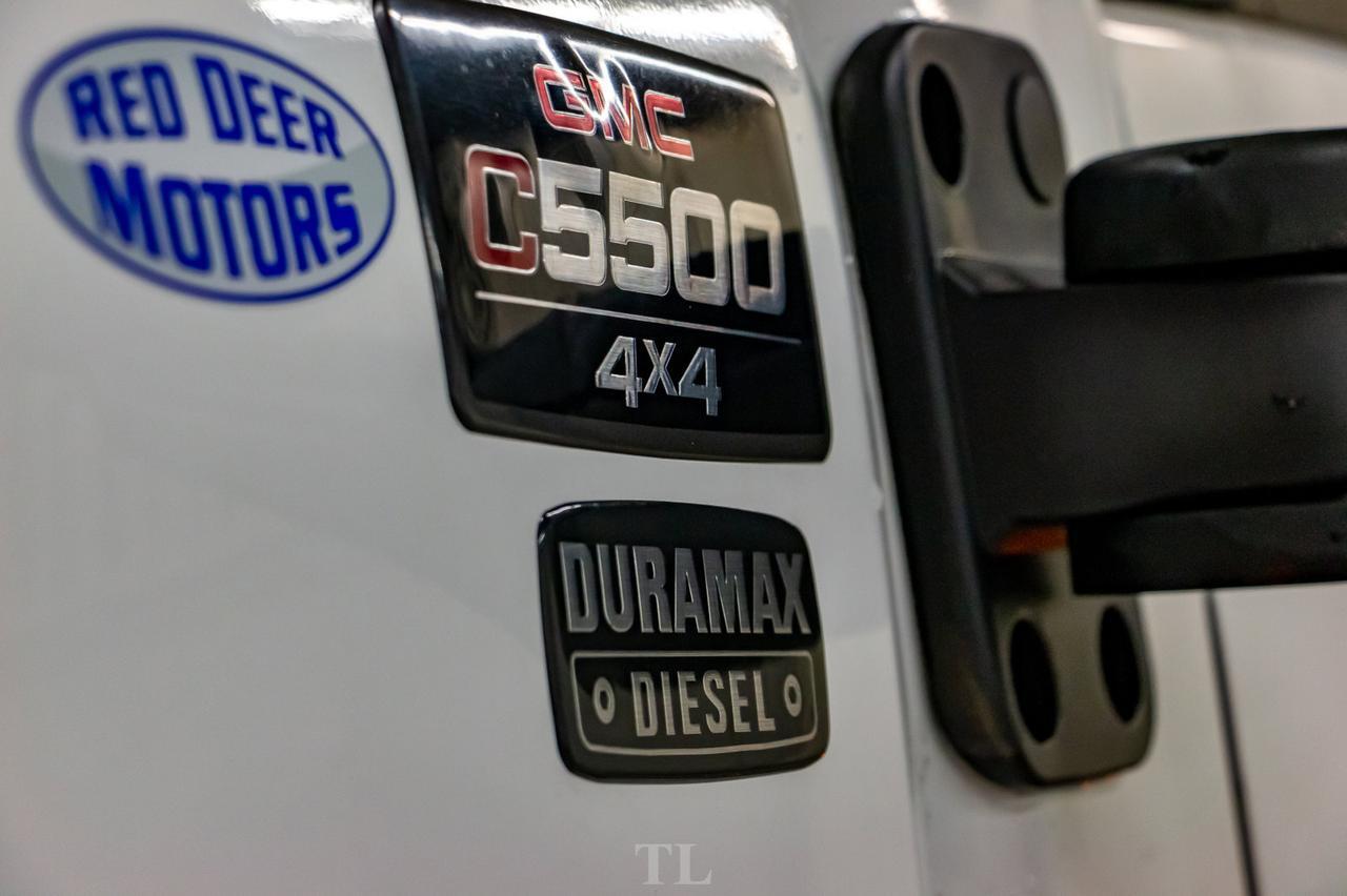 2005 GMC TC5500 4x4 Reg Cab Deck Diesel Red Deer AB