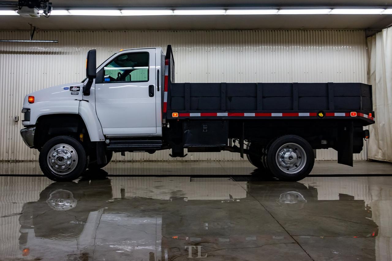 2005 GMC TC5500 4x4 Reg Cab Deck Diesel Red Deer AB
