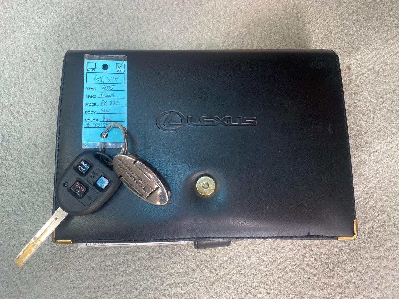 2005 Lexus RX 330 LOW MILES 68,645 1 OWNER Pompano Beach FL