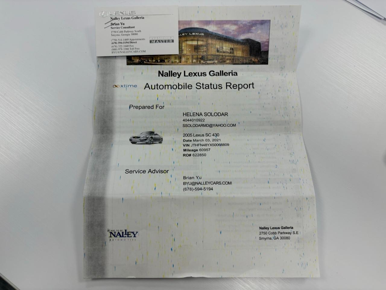 2005 Lexus SC 430 Marietta GA