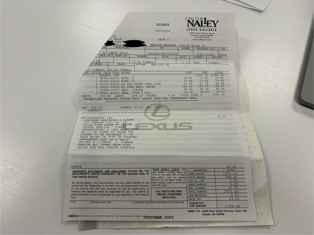 2005 Lexus SC 430 Marietta GA