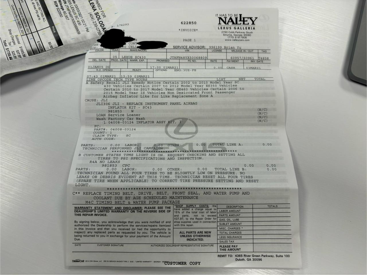 2005 Lexus SC 430 Marietta GA