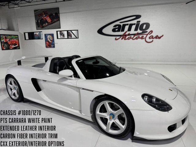 2005 Porsche Carrera GT chassis #1080/1270, PTS Carrara White paint, CXX options AND MUCH MORE!! Fort Lauderdale FL