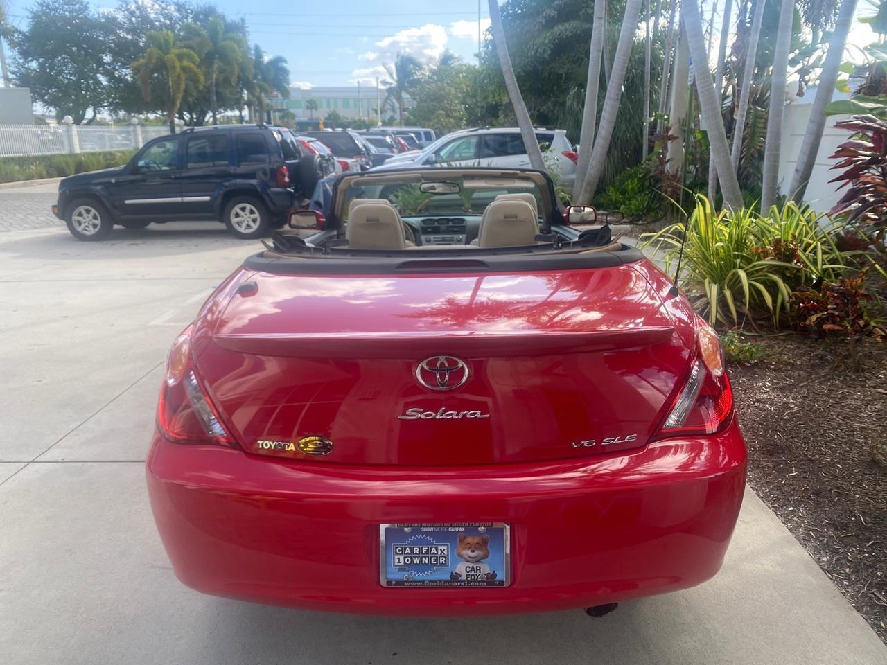 2005 Toyota Camry Solara SLE LOW MILES 63,889 Pompano Beach FL