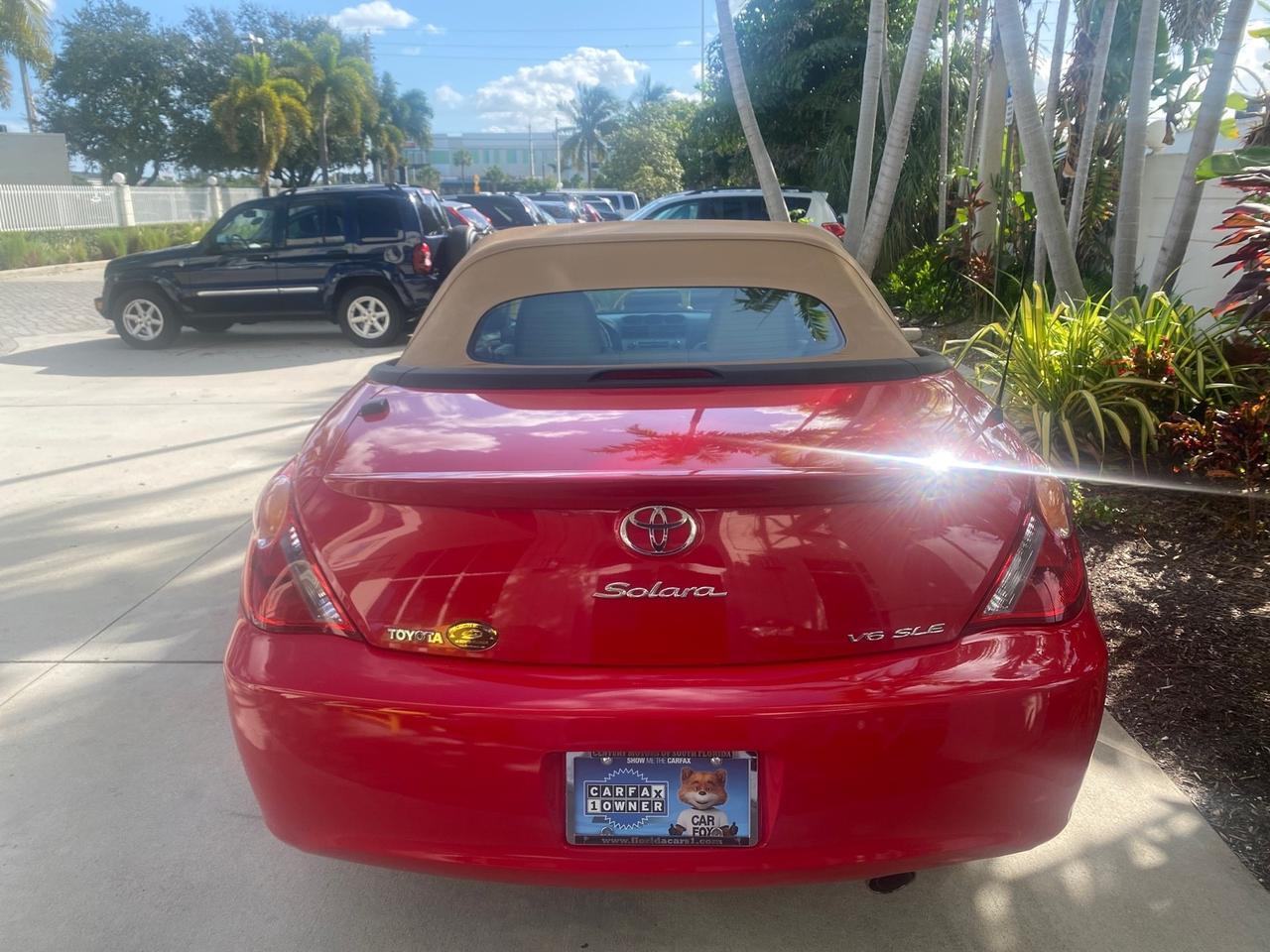 2005 Toyota Camry Solara SLE LOW MILES 63,889 Pompano Beach FL