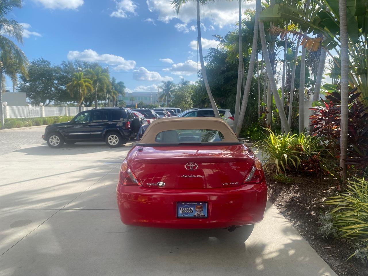 2005 Toyota Camry Solara SLE LOW MILES 63,889 Pompano Beach FL