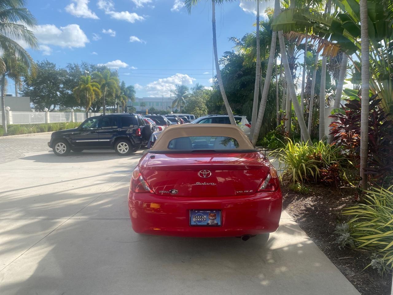 2005 Toyota Camry Solara SLE LOW MILES 63,889 Pompano Beach FL