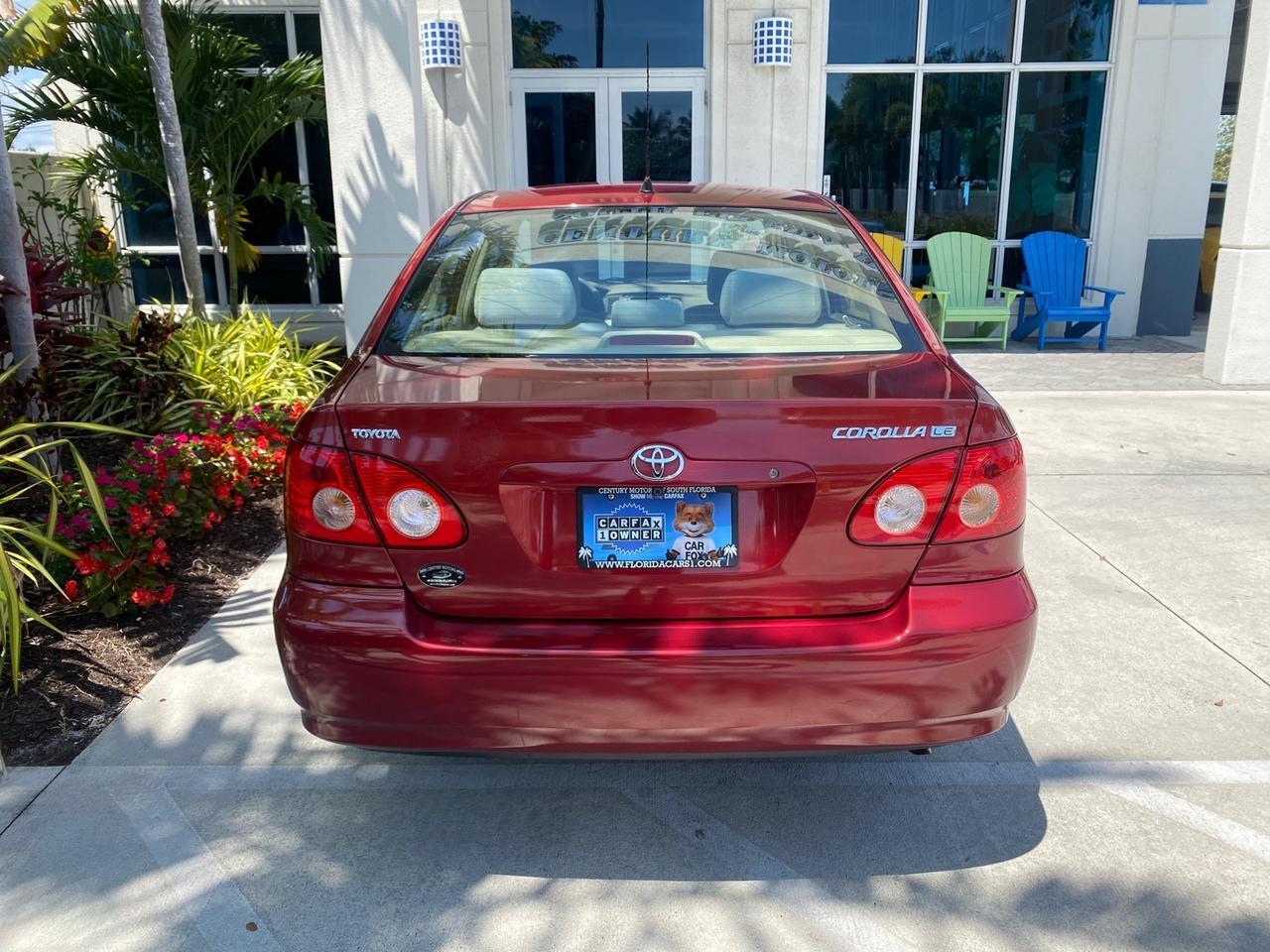 2005 Toyota Corolla S LOW MILES 48,006 1 OWNER Pompano Beach FL