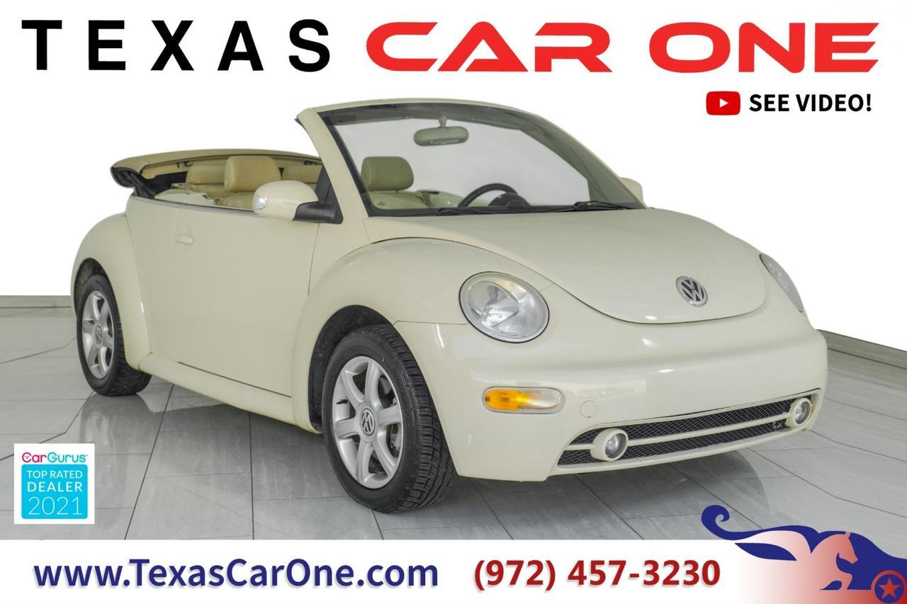 2005 Volkswagen New Beetle Convertible GLS 1.8T TURBO AUTOMATIC LEATHER HEATED SEATS CRUISE CONTROL ALLOY WHEELS