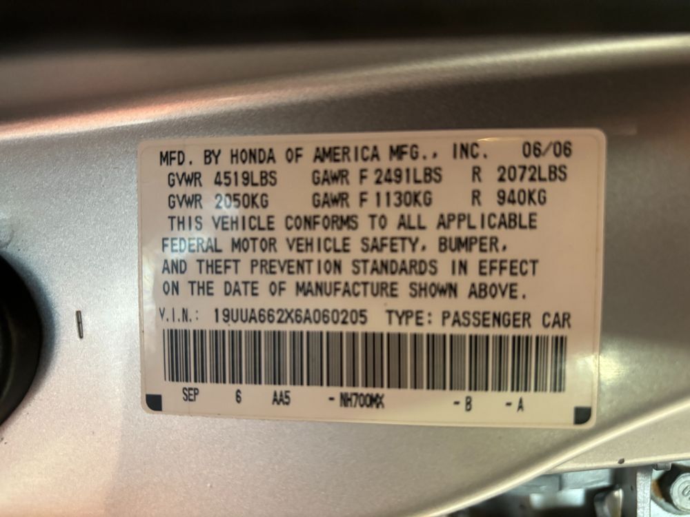 2006 Acura TL Base Franklin OH