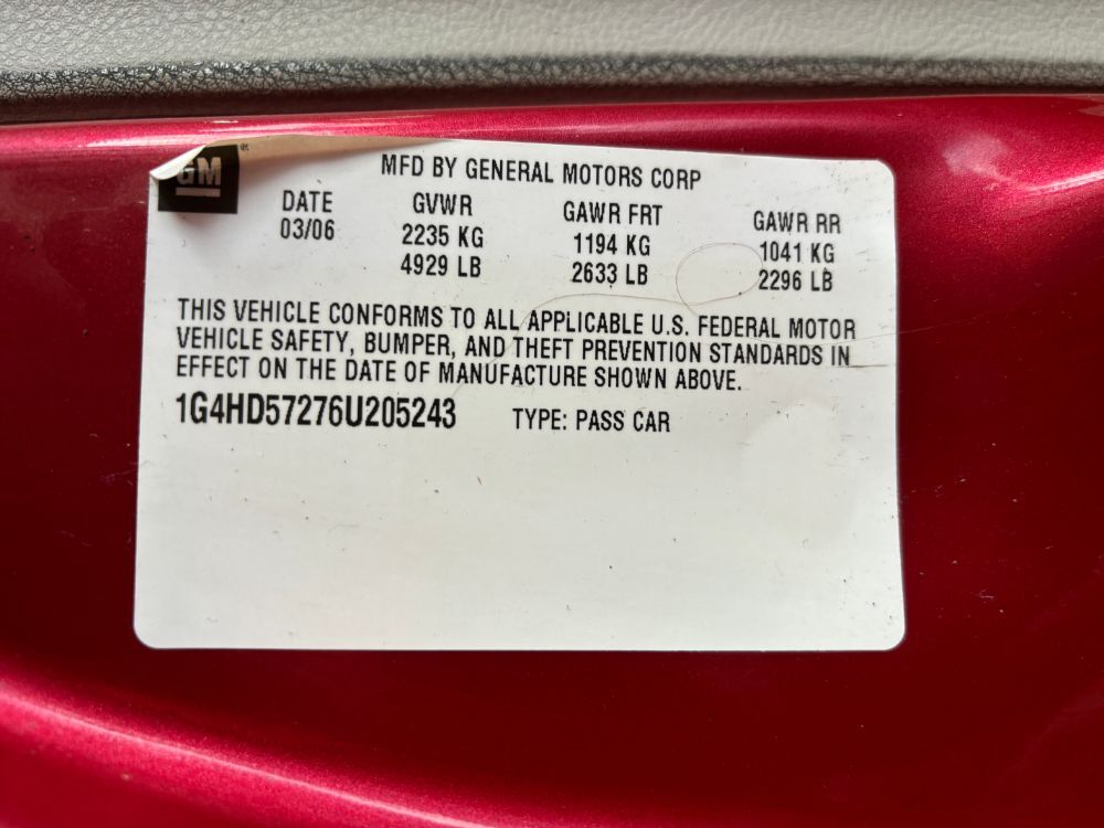 2006 Buick Lucerne CXL Franklin OH