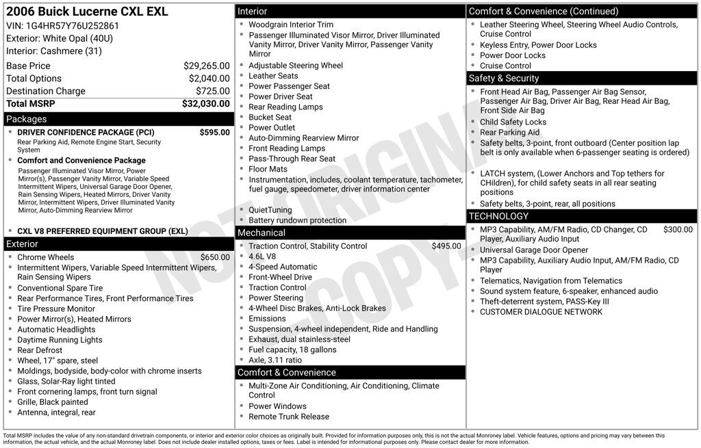 2006 Buick Lucerne CXL