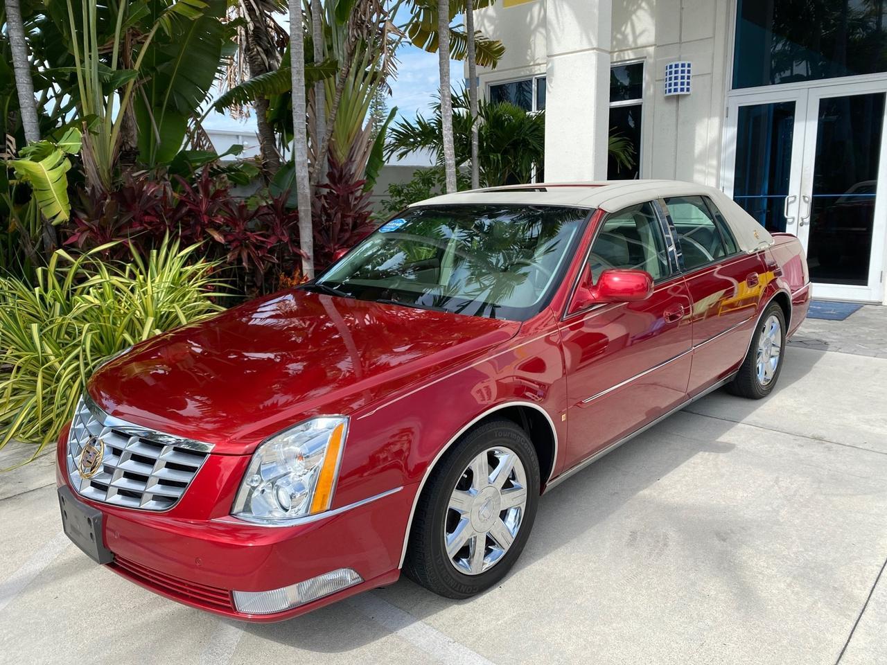 2006 Cadillac DTS w/1SC LOW MILES 49863 SUNROOF PEARL RED Pompano Beach FL