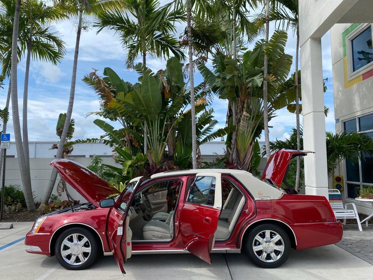 2006 Cadillac DTS w/1SC LOW MILES 49863 SUNROOF PEARL RED Pompano Beach FL
