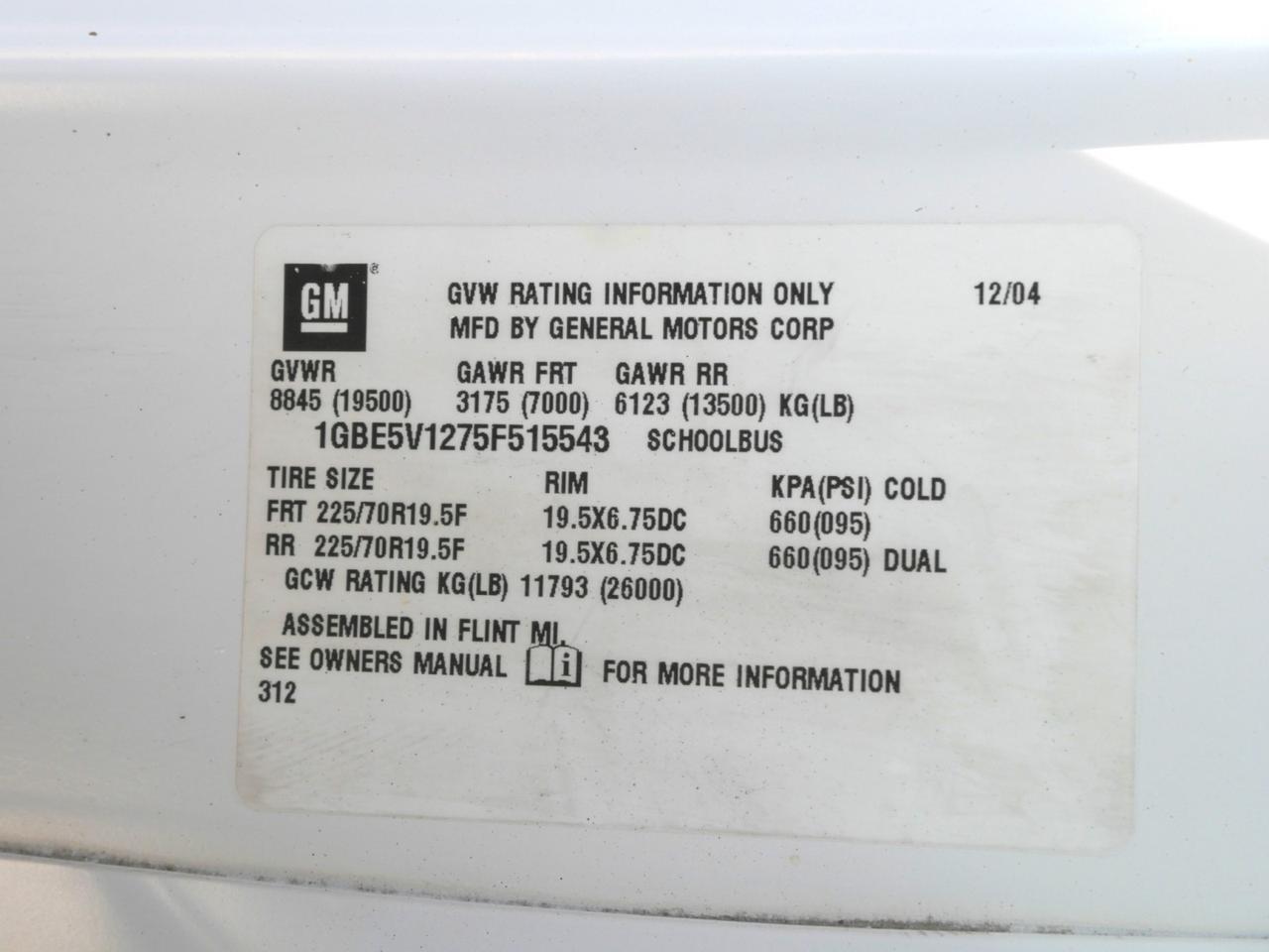 2006 Chevrolet C5500 Mid Bus Guide DW Duramax Diesel Mansfield TX