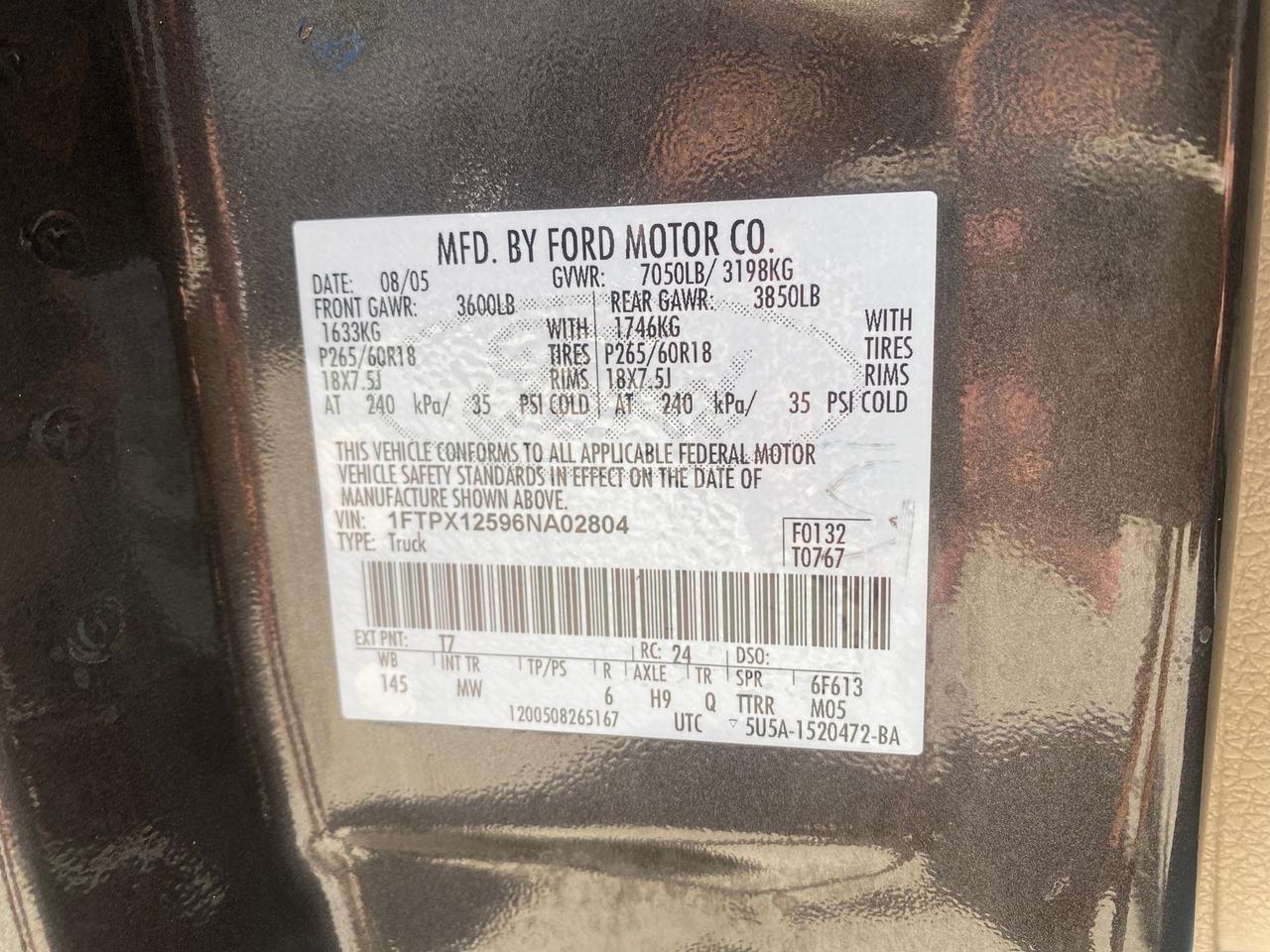 2006 Ford F-150 XLT LOW MILES 61,649 Pompano Beach FL