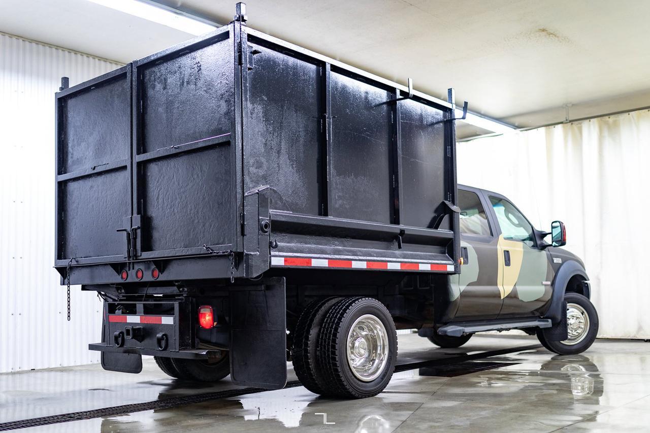 2006 Ford F-550 4x2 Crew Cab XLT Dump Box Diesel Red Deer AB