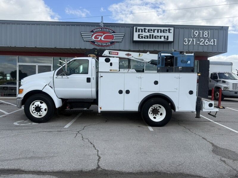 2006 Ford F-650 Diesel Utility w/ IMT 5525 Crane XL 40k mi's Collinsville OK
