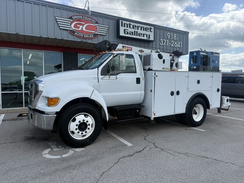 2006 Ford F-650 Diesel Utility w/ IMT 5525 Crane XL 40k mi's Collinsville OK
