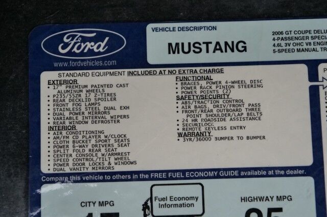 2006 Ford Mustang GT Deluxe / ROUSH Supercharger / Manual / 4.6L V8! High Point NC