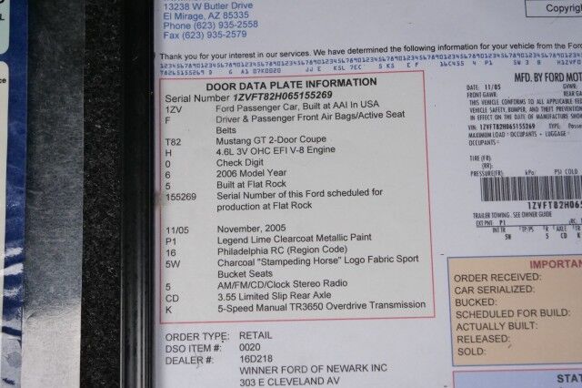 2006 Ford Mustang GT Deluxe / ROUSH Supercharger / Manual / 4.6L V8! High Point NC