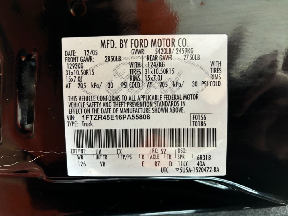 2006 Ford Ranger FX4 Level II Franklin OH