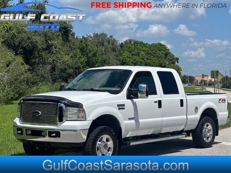 2006 Ford SUPER DUTY F-250 LARIAT FX4 TURBO DIESEL BULLETPROOF 6.0 RUNS GREAT BANKS CREW CAB Sarasota FL