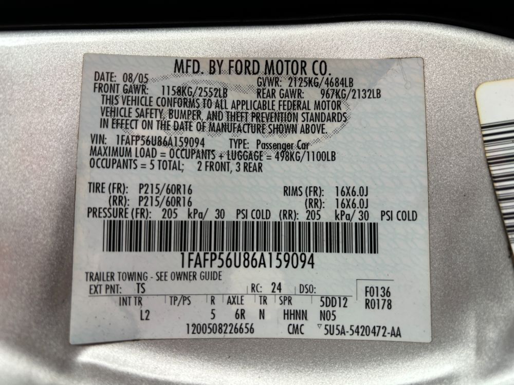 2006 Ford Taurus SEL Franklin OH